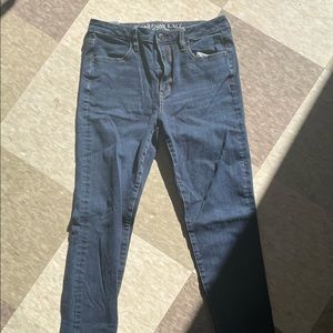 AE skinny jean dark wash jean